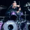 Lars Ulrich, Schlagzeuger der US-Metal-Band Metallica, beim Konzert in München