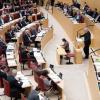 Der bayerische Ministerpräsident Horst Seehofer sprach am Dienstag im bayerischen Landtag. Thema der Plenarsitzung war unter anderem die Neuregelung der Bund-Länder-Finanzen.