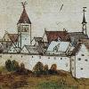 So könnte Neuburg um 1536/37 ausgesehen haben. Die Stadtansicht stammt aus den Reisebildern Ottheinrichs und kommt dem Städtebild wohl am nächsten.