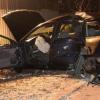 Schwer verletzt wurde der Fahrer dieses Autos bei einem Unfall am Mittwoch in Leipheim. Er war von der Straße abgekommen und aus seinem Wagen geschleudert worden.