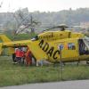 Nach einem schweren Unfall in Kinsau (Kreis Landsberg) musste ein verletzter Motorradfahrer mit dem Rettungshubschrauber abtransportiert werden.