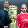 Wer wird am Samstagabend den Pokal in den Händen halten - Jürgen Klopp oder Pep Guardiola?