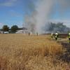 Ein Weizenfeld zwischen Foret und Stettenhofen stand am Mittwochnachmittag in Flammen. Die Feuerwehr konnte den Brand löschen.