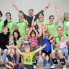 Mit Kind und Kegel jubelten die Spielerinnen der SpVgg Auerbach-Streitheim über Aufstieg und Meisterschaft