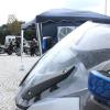 Die Bayerische Polizei hat an der Rastanlage Leipheim an der Autobahn A8 Motorräder vor dem Harledy-Davidson-Treffen am Faaker See in Österreich kontrolliert.