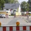 Die Durchfahrt der Spitzstraße in Burgau ist wegen einer Baustelle gesperrt. Gearbeitet wird dort aber gerade nicht.