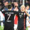 Franck Ribéry (links) und Arjen Robben fehlen dem FC Bayern beim Bundesliga-Spiel in Bremen.