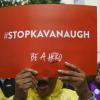 Demonstranten fordern in Washington «Stop Kavanaugh». Der Kandidat für das höchste US-Richteramt sieht sich Vorwürfen des sexuellen Missbrauchs gegenüber.