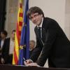 Will sich nicht in die Enge treiben lassen: der rebellische Ministerpräsident Kataloniens Carles Puigdemont. 