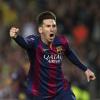 Messi erzielte zwei Tore gegen den FC Bayern. 
