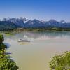 Mittlerweile ist der Forggensee aber wieder komplett aufgestaut und auch die Schiffe können wieder fahren.