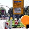 Die Haunstetter Straße in Augsburg ist in einem Teilbereich stadtauswärts weiterhin gesperrt.