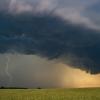 Wieder zog ein heftiges Gewitter über Schwaben hinweg. Die Schäden hielten sich aber diesmal in Grenzen.