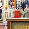 Das Kolpingjubiläum begann mit einem Gottesdienst in der Monheimer Stadtpfarrkirche.