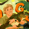 Krokodiljäger Steve Irwin wäre heute 57 Jahre alt geworden. Google ehrt ihn mit einem Doodle. 