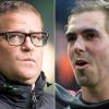 Max Eberl (links) und Philipp Lahm könnten künftig beim FC Bayern als Sportdirektoren-Duo zusammenarbeiten.