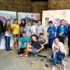 14 Jugendliche nahmen bei der Graffiti-Aktion in Ustersbach teil. 