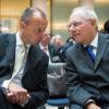 Wolfgang Schäuble (rechts) hofft auf Friedrich Merz als neuen CDU-Vorsitzenden.