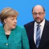 Angela Merkel hat mit Kritikern innerhalb der Union zu kämpfen. Die Machtkämpfe in der SPD sind für Martin Schulz bereits ausgefochten.