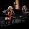 Martha Argerich, am Klavier, und Mischa Maisky am Cello, treten beim Lausitzfestival 2022 in der Dorfkirche Cunewalde auf.