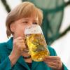 Angela Merkel spricht bei der Feier in Ingolstadt zum 500-jährigen Bestehen des Reinheitsgebots. 