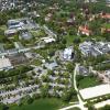 Rund 100 Millionen Euro investieren die Bezirkskliniken Schwaben in Günzburg. Ein Teil des Gesamtprojekts ist der Neubau von Kantine, Sporthalle, Energiezentrale und Radiologie.  	 	