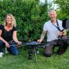 Florian Horak rettet seit 2016 Rehkitze mittels Drohne und Wärmebildkamera. Seine Frau Mirela ist jedes einzelne Mal als Helferin mit auf den Wiesen.