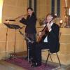 Das Duo Aeolus – Miriam Krämer mit der Querflöte und William Buchanan an der Gitarre – trat in Kirchheim bei einer musikalischen Meditation auf. 	