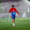 Bayern-Star Thomas Müller beim Training in Doha.