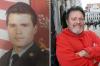 Roy Bowen als US-Soldat und heute zu Besuch in seiner alten Heimat Augsburg.