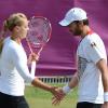 Die Medaillenchancen von Sabine Lisicki (l) und Christopher Kas haben sich erhöht. Foto: Peter Kneffel dpa