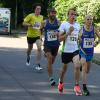 Das Toptrio des Wittelsbacher Straßenlaufs bei den Herren auf der Strecke: (von rechts) Maxim Fuchs, Tobias Ritter und Thomas Kotissek.