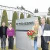 Bei der Ehrung in Nördlingen von rechts: Wolfgang Haschner (IHK), Gerd Strehle, Antonia Griesbeck, Ausbilderin Veronika Jäger-Gierens, technischer Leiter Hans Schleicher und Franz Leinfelder (IHK).  