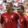 Bastian Schweinsteiger (l.) und Philipp Lahm