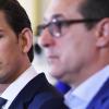 Herr der Lage? Sebastian Kurz mit seinen FPÖ-Koalitionspartnern Heinz-Christian Strache und Herbert Kickl (von links).  	 	<b>Foto: Robert Jaeger, dpa</b>
