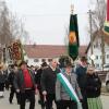 In einem eindrucksvollen Zug marschierten die Abordnungen der schwäbischen Schützenvereine und Gaue von der Pfarrkirche zum Tagungslokal Stern in Rammingen.