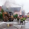Zu den spektakulärsten Einsätzen des vergangenen Jahres gehörte für die Feuerwehr Bellenberg der Brand eines Baggers auf der Ulmer Straße.  	