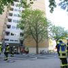 In diesem 15-stöckigen Gebäude in Ludwigsfeld hat es  am Freitag gebrannt.