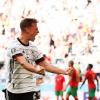 Endlich wieder ein überzeugender Sieg: Deutschlands Joshua Kimmich feiert eines von vier deutschen Toren gegen Portugal.