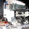 Vier Lastwagen waren an dem Unfall auf der A9 bei Manching beteiligt.