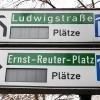 Das Parkleitsystem in Augsburg ist nicht in Betrieb