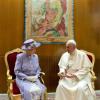 Queen Elizabeth II. traf Papst Franziskus am 3. April 2014.