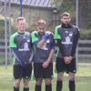 Die Westendorfer Fabian Schmidt, David Carrera Fernandez und Alexander Storzer (von links) standen beim Derby in Nordendorf zusammen und ließen wenig zu. 	