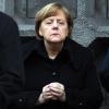 Bundeskanzlerin Angela Merkel während der Gedenkfeier an der Gedächtniskirche.