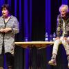 Die intensiven Gespräche der besten Freundinnen Petra Binder (links) und Doris Reichenauer machte die Aufführung von „Dui do on de sell“ zum einem kabarettistischen Meisterstück des täglichen Wahnsinns. 	