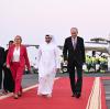 Nancy Faeser (SPD), Bundesministerin des Innern und Heimat, wird am Flughafen von Doha gemeinsam mit DFB-Präsident Neuendorf empfangen.