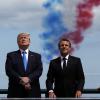 Vereint unter der Tricolore: Donald Trump und Emmanuel Macron. 