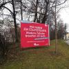 Plakat der Augsburger SPD im zurückliegenden Wahlkampf: Nach ihrem Rauswurf aus der Stadtregierung schließen sich die Sozialdemokraten im Stadtrat nun mit der Linkspartei zusammen. 	