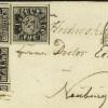 Die Briefhülle aus Wallerstein erzielte bei einer Auktion einen Höchstpreis. 