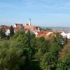 Blick auf die Stadt Donauwörth mit ihren Kirchen.